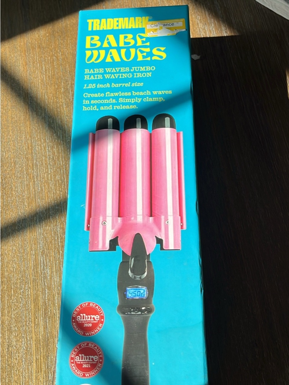 NEW Trademark Babe Waves Jumbo Hair Waving Iron - Pink